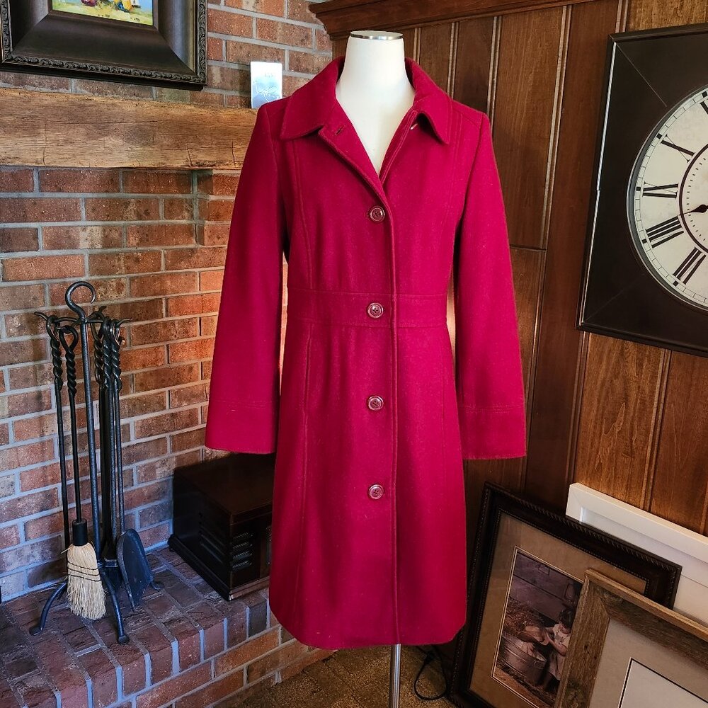 Merona Simple Button-Up Wool Coat - image 1